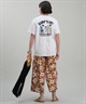 SURF'S UP サーフズアップ レディース Tシャツ 半袖 バックプリント リラックスフィット 243SU2ST286(WHT-M)