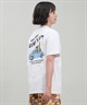 SURF'S UP サーフズアップ レディース Tシャツ 半袖 バックプリント リラックスフィット 243SU2ST288(WHT-M)