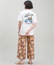 SURF'S UP サーフズアップ レディース Tシャツ 半袖 バックプリント リラックスフィット 243SU2ST288(WHT-M)