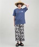 SURF'S UP サーフズアップ レディース Tシャツ 半袖 バックプリント リラックスフィット 243SU2ST288(WHT-M)