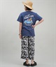 SURF'S UP サーフズアップ レディース Tシャツ 半袖 バックプリント リラックスフィット 243SU2ST288(WHT-M)