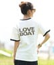 LOVE BOAT ラブボート リンガーTシャツ レディース 半袖 Tシャツ バックプリント LB-ST16(IV-M)