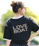 LOVE BOAT ラブボート リンガーTシャツ レディース 半袖 Tシャツ バックプリント LB-ST16(IV-M)