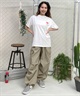 X-girl/エックスガール LIP SS TEE 105242011043 レディース  Tシャツ ムラサキスポーツ限定(WHITE-M)