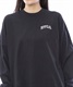 RVCA/ルーカ レディース 長袖Tシャツ ワイドシルエット 薄手 バックロゴ BD044-065(CLO-S)