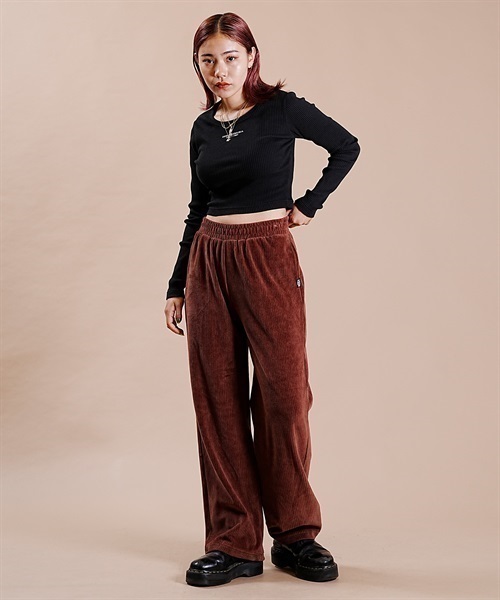 DC/ディーシー 23 WS CROPPED LS23 ウィメンズ クロップド ロングスリーブ Tシャツ LLT234328(GRY-M)