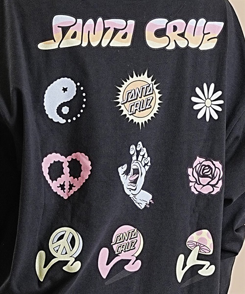 【ムラサキスポーツ限定】 SANTACRUZ/サンタクルーズ 長袖 Tシャツ ロンT オーバーサイズ バックプリント ムラサキスポーツ限定 502233433(OFFBK-M)