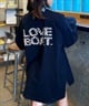 LOVE BOAT/ラブボート レディース ヒョウ柄 ロゴロンT LB-LST03(WT/BR-FREE)