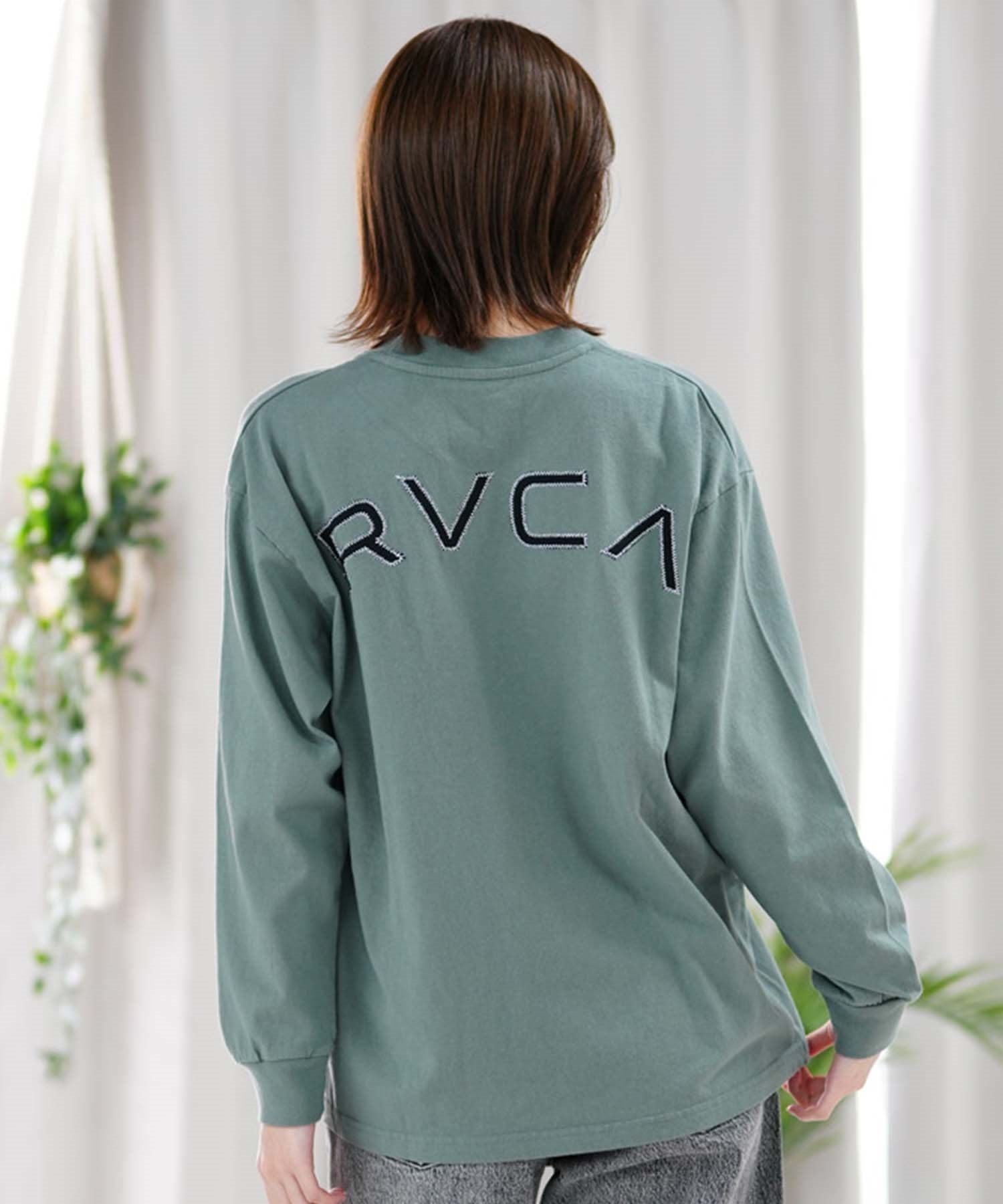 RVCA ルーカ レディース ロンT 長袖Tシャツ オーバーサイズ ロゴ BE043 