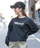 ROXY ロキシー レディース 長袖 Tシャツ ロンT クルーネック ショート丈 RLT241630T(WHT-M)