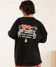 【ムラサキスポーツ限定】 TOY MACHINE トイマシーン レディース 長袖 Tシャツ ロンT バックプリント ビッグシルエット オーバーサイズ MTMPELT10(WHITE-M)