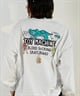 【ムラサキスポーツ限定】 TOY MACHINE トイマシーン レディース 長袖 Tシャツ ロンT バックプリント ビッグシルエット オーバーサイズ MTMPELT10(WHITE-M)