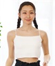 RIKKA FEMME リッカファム レディース タンクトップ ブラトップ カップ付き 無地 シンプル RF24SS03(WHT-FREE)