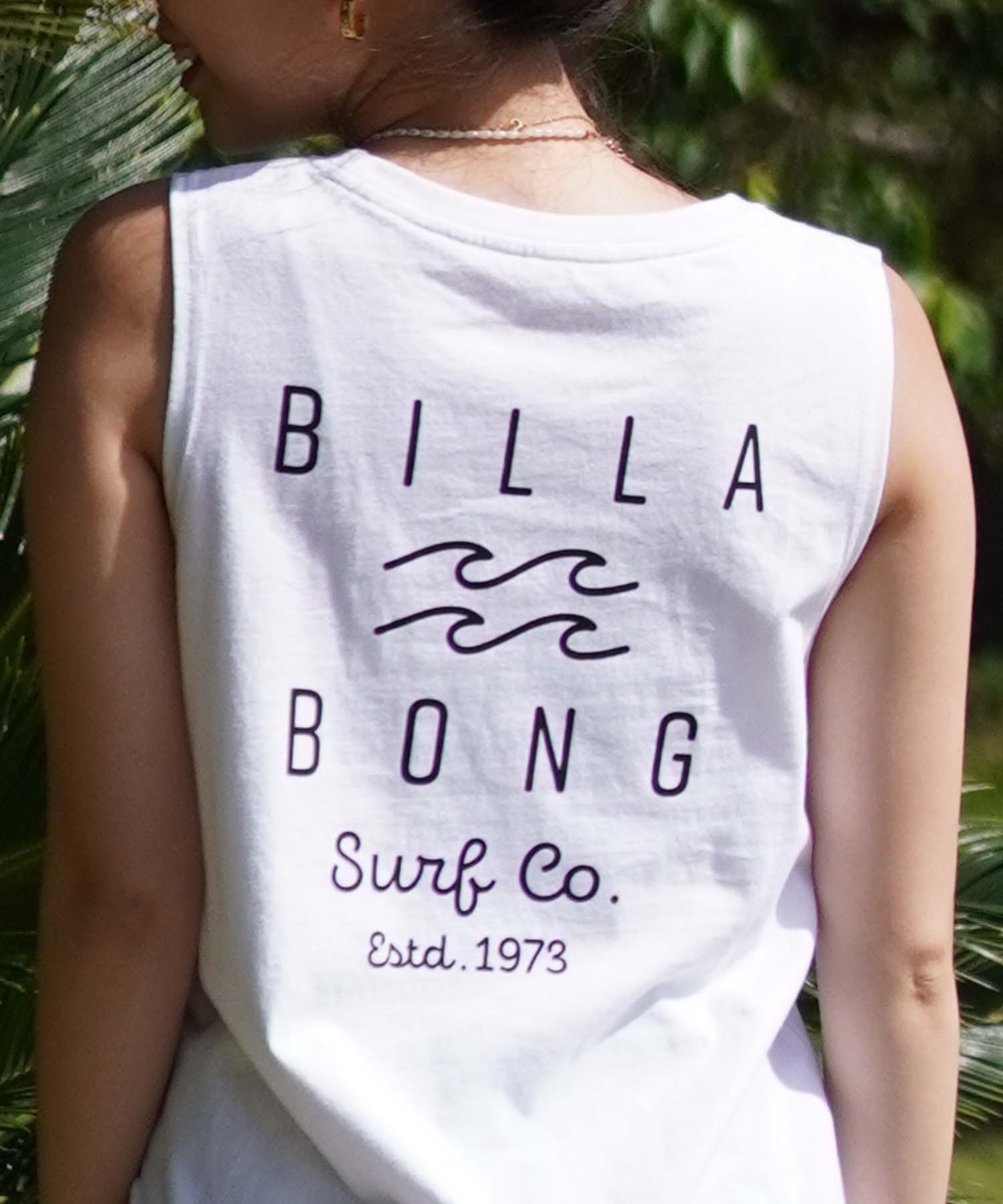 BILLABONG ビラボン タンクトップ レディース ノースリーブ バックプリント BE01C-369 ムラサキスポーツ限定(WHT-M)