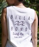 BILLABONG ビラボン タンクトップ レディース ノースリーブ バックプリント BE01C-369 ムラサキスポーツ限定(WHT-M)