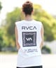 RVCA ルーカ タンクトップ レディース バックプリント FLOWER BANDANA CUTOFF TANKTOP E04C-P35(WHTR-M)