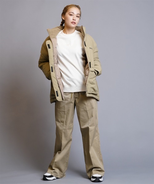 DICKIES ディッキーズ 18373000 レディース ロングパンツ ワイドストレッチ パンツ ムラサキスポーツ限定 JJ3 I10(74BEG-M)