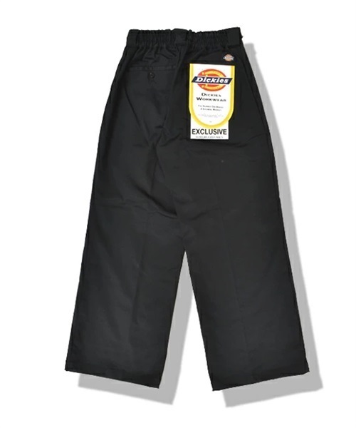 DICKIES ディッキーズ 18373000 レディース ロングパンツ ワイドストレッチ パンツ ムラサキスポーツ限定 JJ3 I10(80BLK-M)