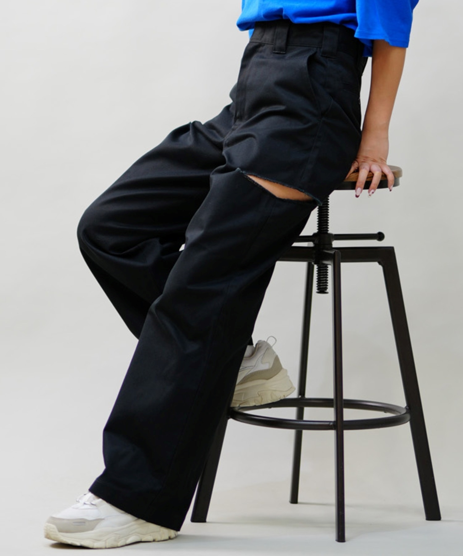 Dickies ディッキーズ レディース サイドカット チノパンツ ワークパンツ 80488300 ムラサキスポーツ限定(74BE-M)