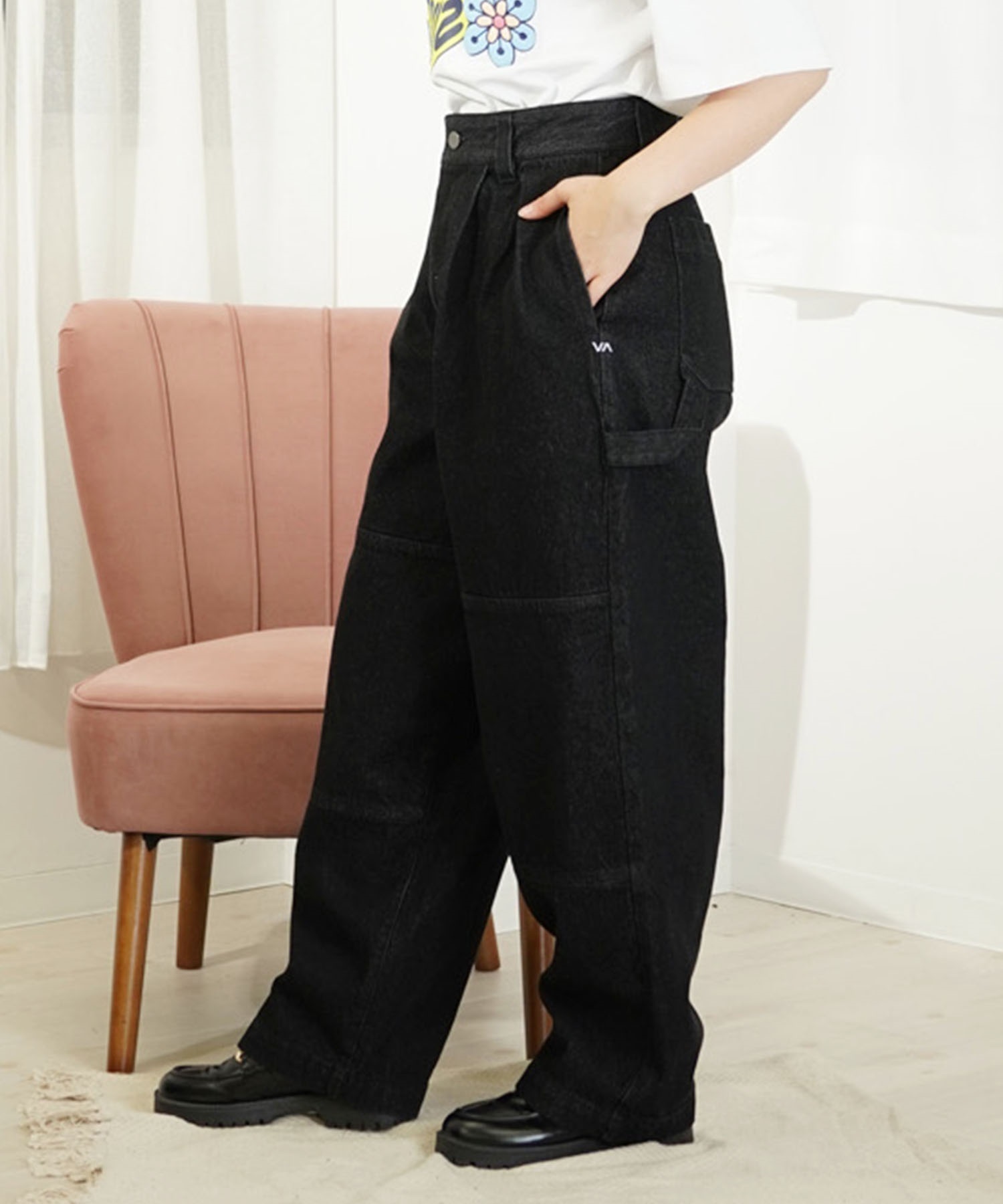 RVCA ルーカ RECESSION DOUBLE KNEE PANTS レディース