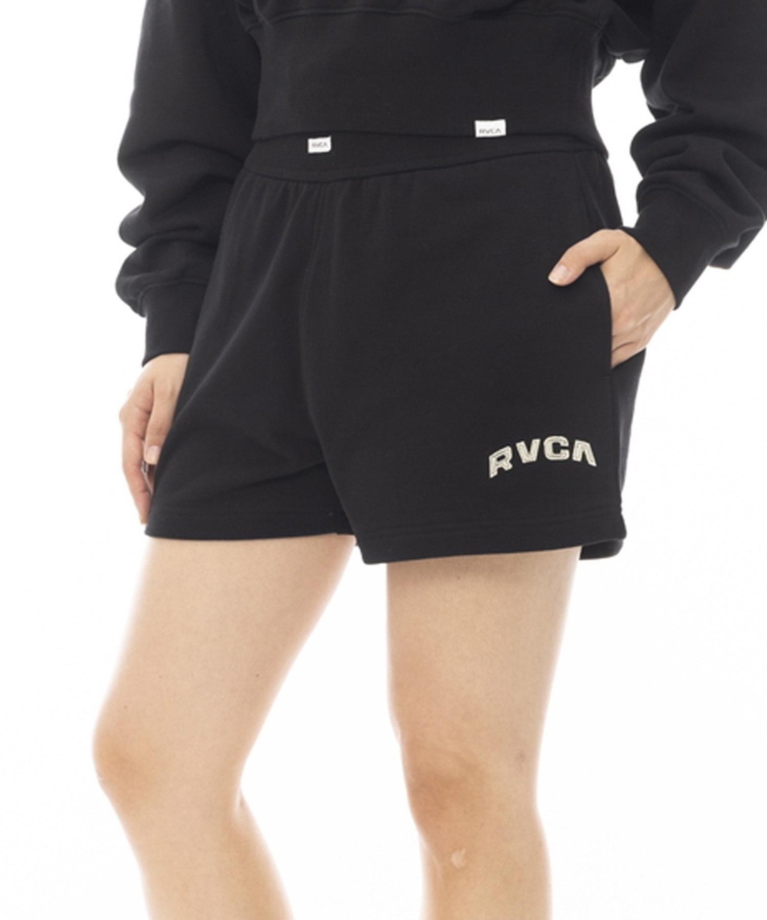 【クーポン対象】RVCA ルーカ BOXER SWEAT PANTS レディース スウェット ショートパンツ セットアップ対応 BE043-611(CLO-M)