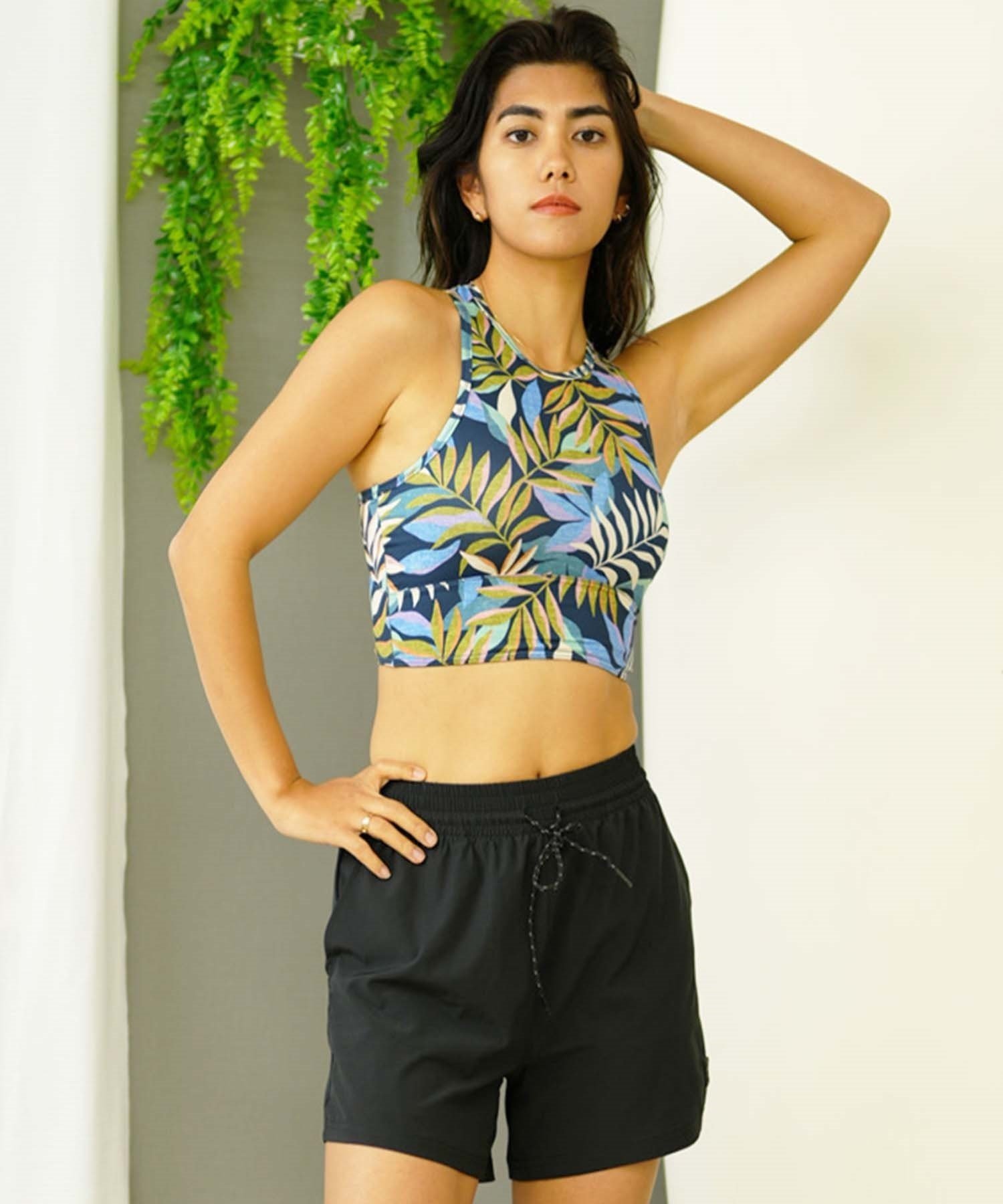 BILLABONG ビラボン 水着 ビキニ レディース ラッシュロンT付き 3点セット ADIV 3 PIECES BIKINI BE013-809(BLK-M)