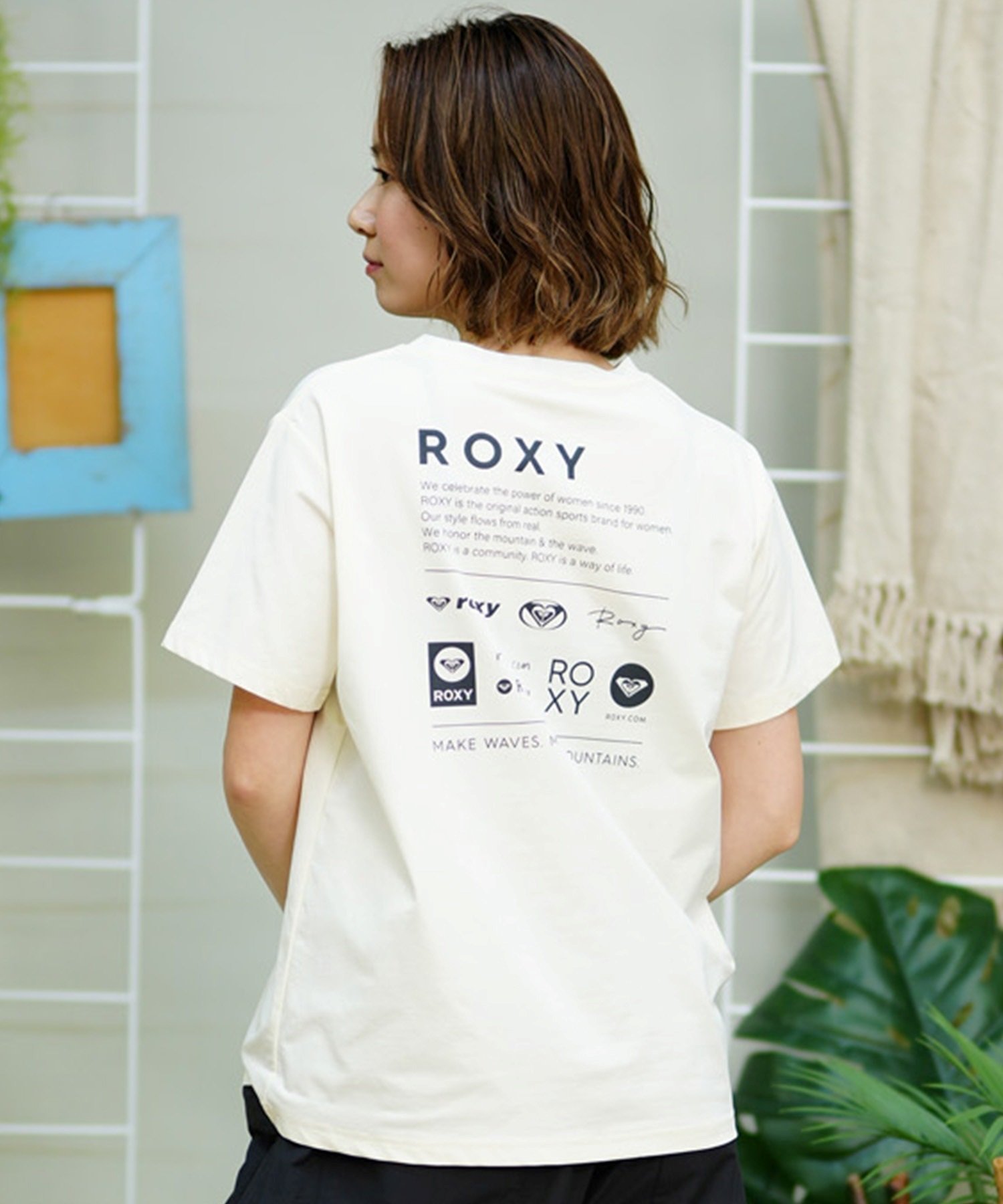 ROXY ロキシー 半袖 Tシャツ レディース ラッシュガード 水陸両用 体型カバー UVケア RLY242018(BBK-M)