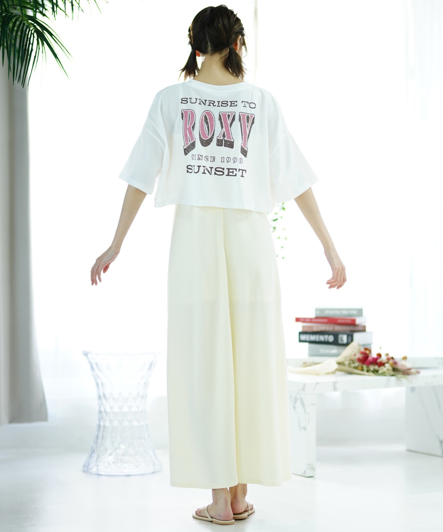 ROXY ロキシー レディース ラッシュガード Tシャツ 半袖 ショート丈 水陸両用 ユーティリティ UVカット RLY242013(WHT-M)