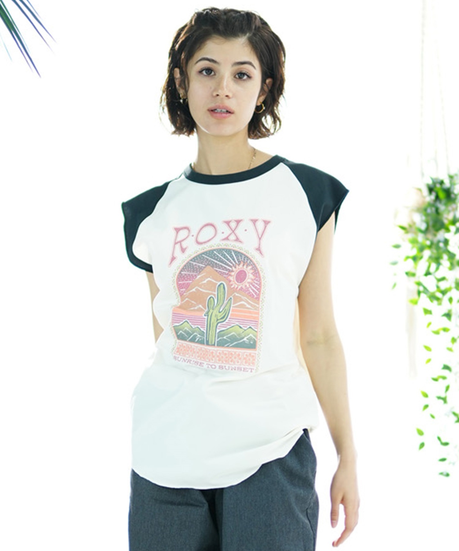 【クーポン対象】ROXY ロキシー レディース ラッシュガード タンクトップ ノースリーブTシャツ 水陸両用 ユーティリティ UVカット RLY242014(BEG-M)