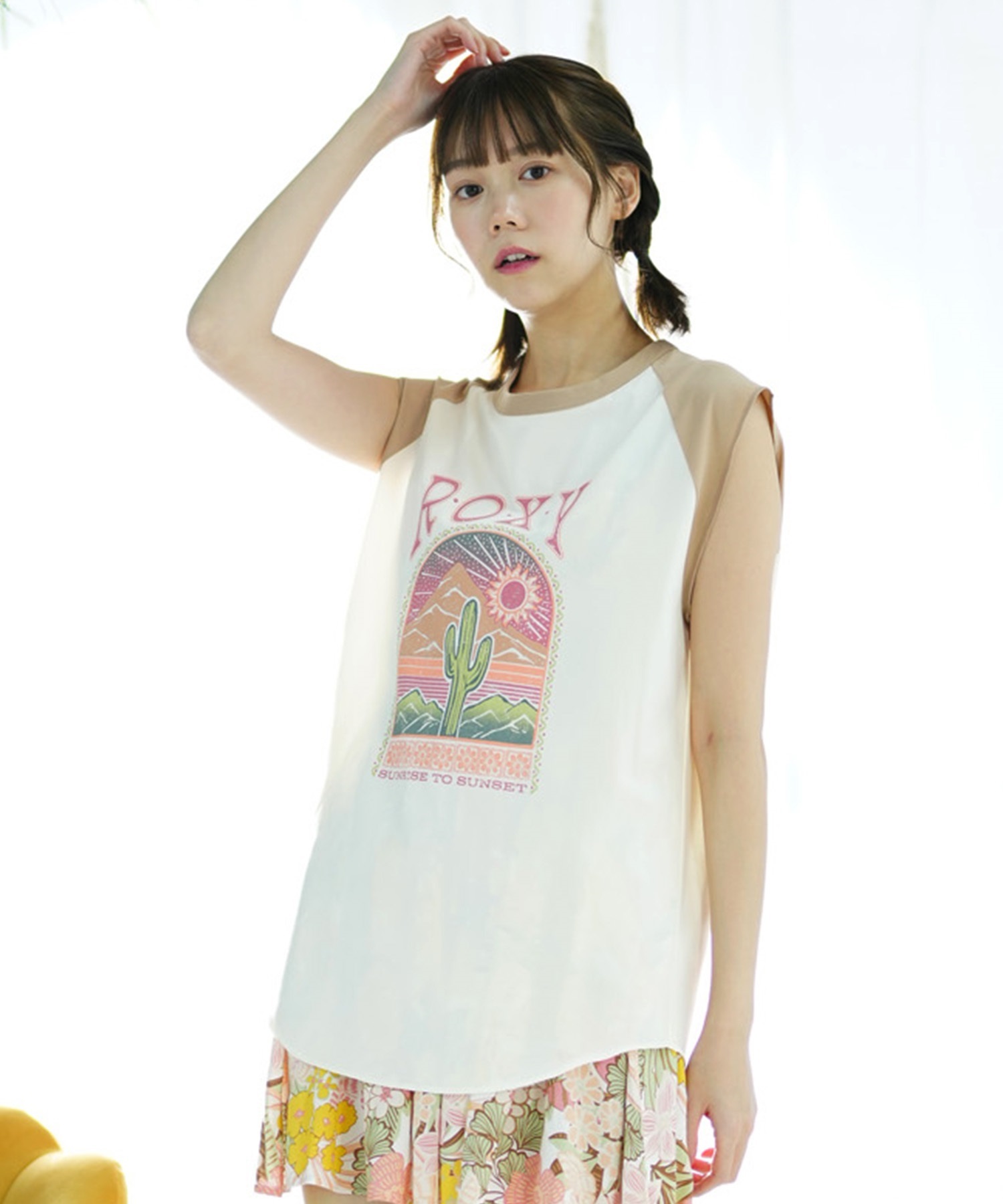 ROXY ロキシー レディース ラッシュガード タンクトップ ノースリーブTシャツ 水陸両用 ユーティリティ UVカット RLY242014(OWT-M)