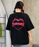 THRASHER スラッシャー レディース ラッシュガード 半袖 Tシャツ 水陸両用 オーバーサイズ ユニセックス ムラサキスポーツ限定 TC-003(WHT-M)