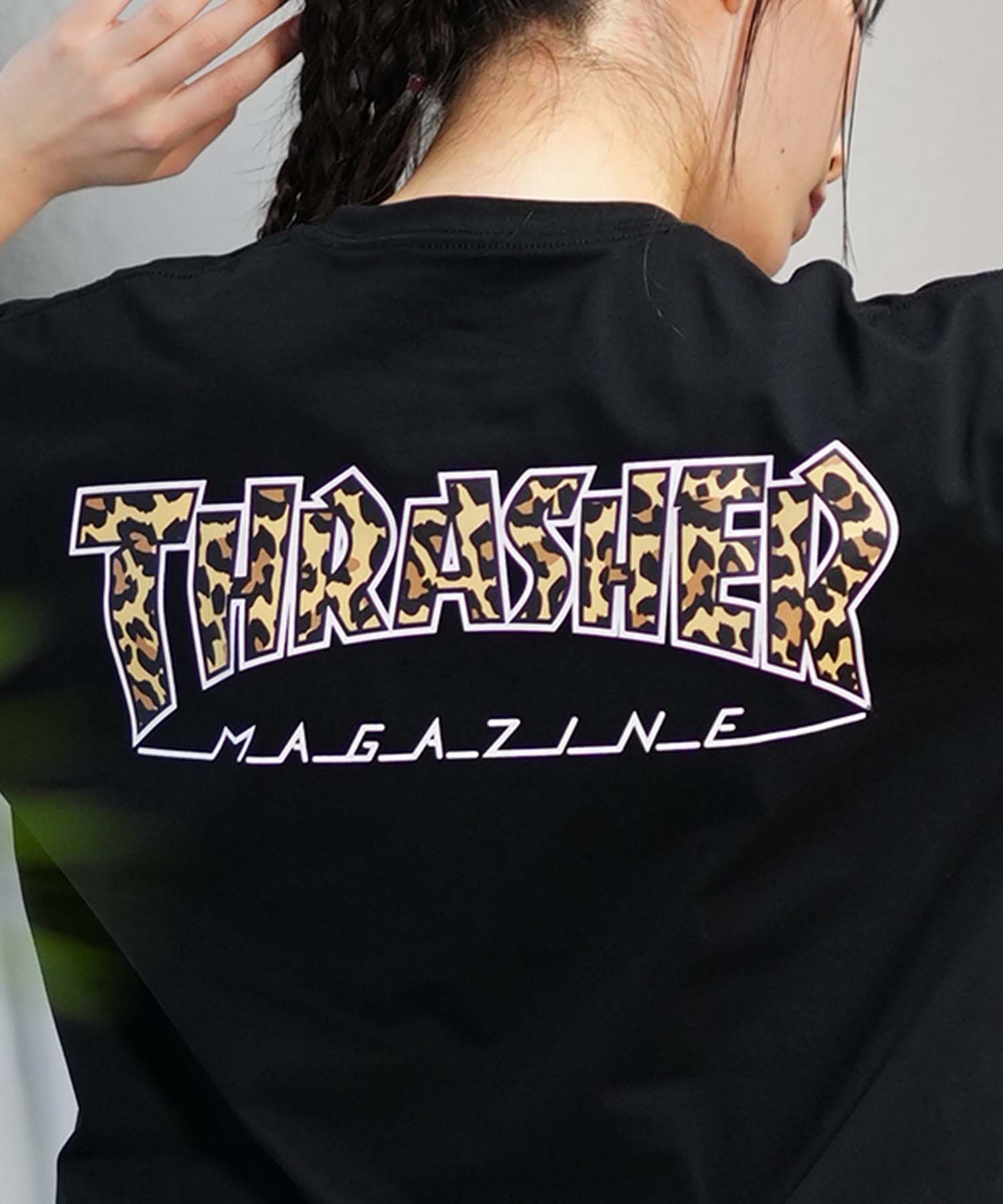 THRASHER スラッシャー レディース ラッシュガード 半袖 Tシャツ 水陸両用 オーバーサイズ ユニセックス ムラサキスポーツ限定 TC-004(WHT-M)