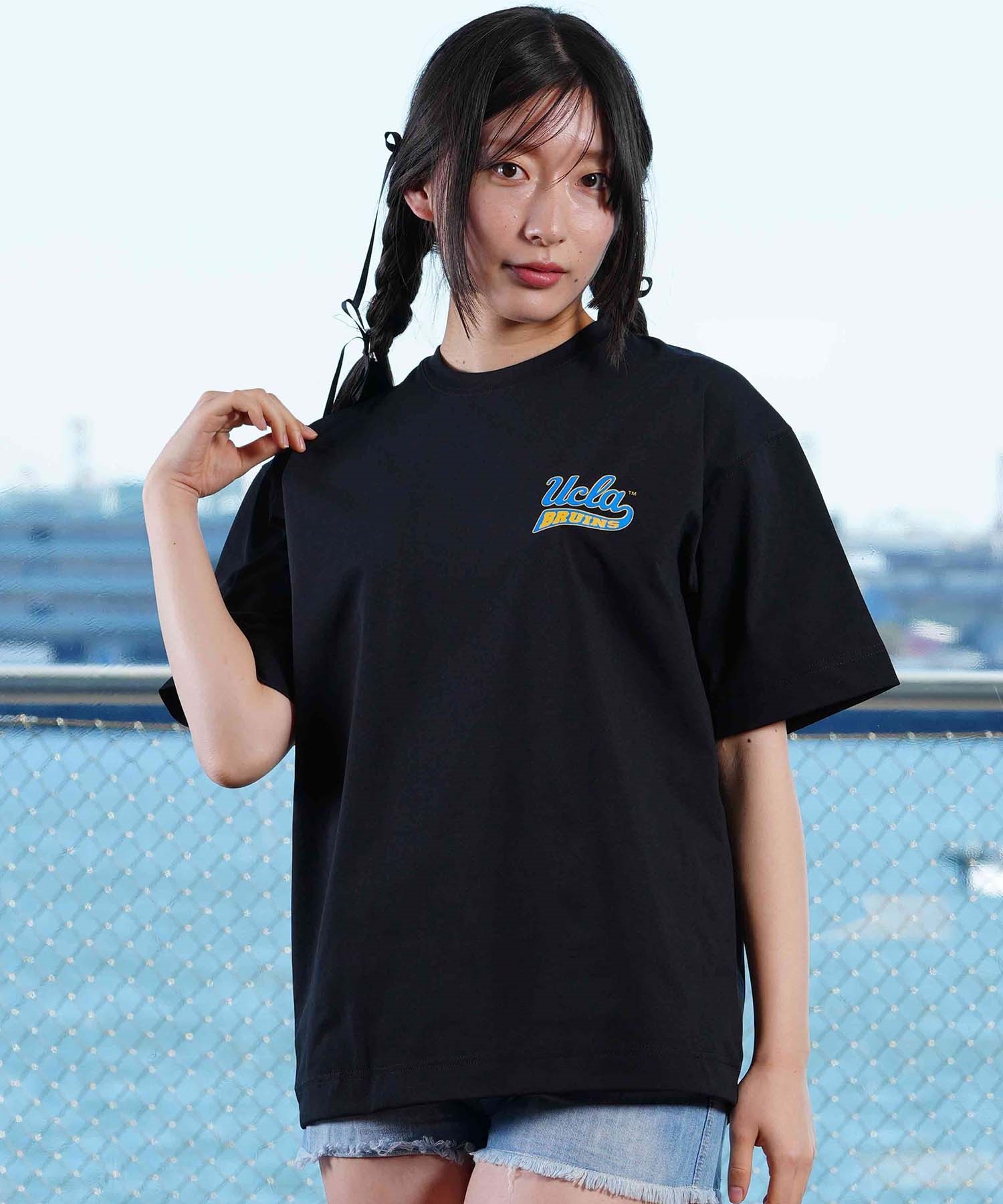 ANTIBAL アンティバル レディース ラッシュガード 半袖 Tシャツ UCLA 水陸両用 UVケア ムラサキスポーツ限定 243AN2ST037(WHT-M)