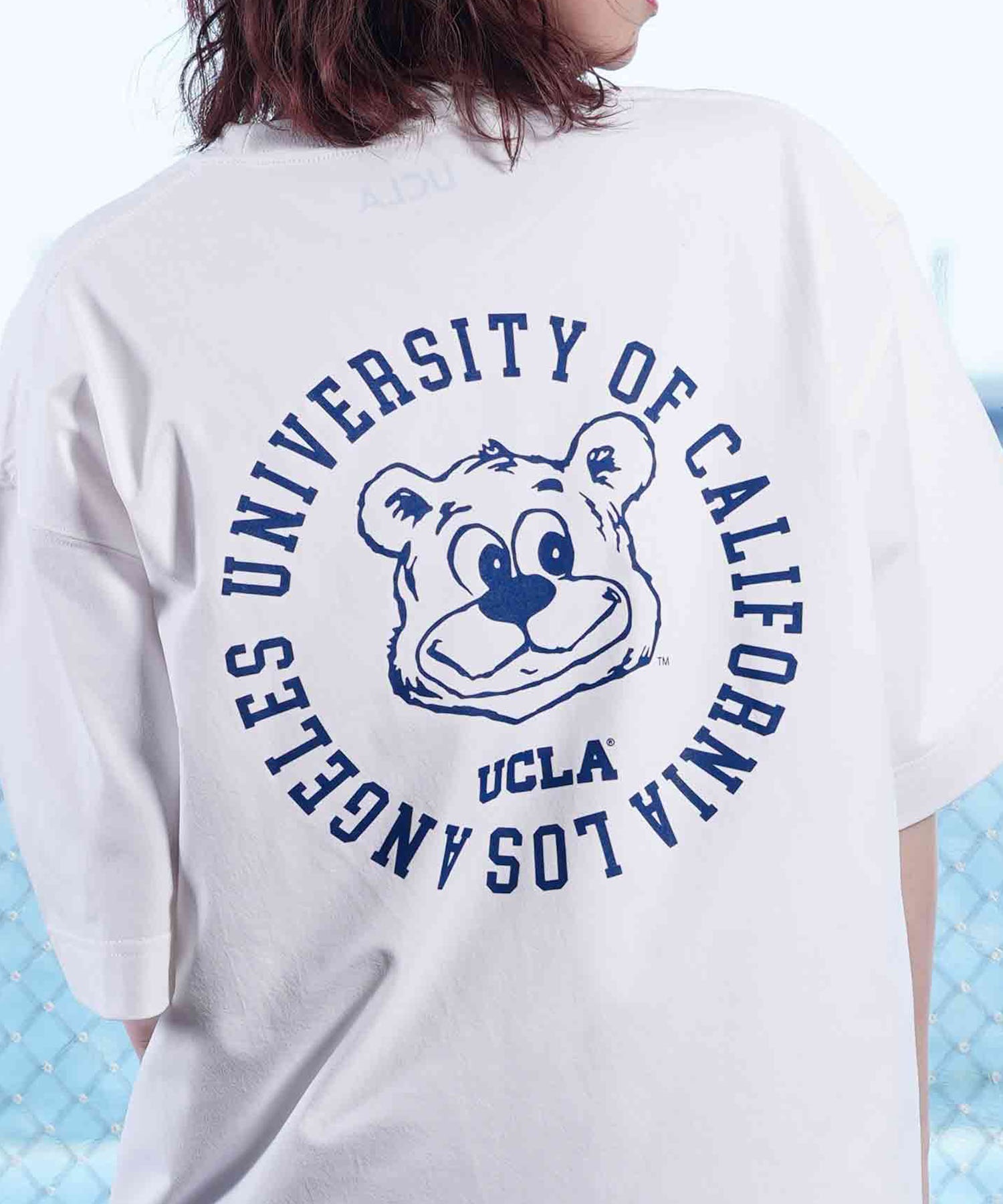 ANTIBAL アンティバル レディース ラッシュガード 半袖 Tシャツ UCLA 水陸両用 UVケア ムラサキスポーツ限定 243AN2ST038(WHT-M)