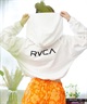 RVCA ルーカ レディース ラッシュガード パーカー ジップアップ 長袖 ショート丈 バックプリント 水陸両用 ユーティリティ UVカット BE04C-853(BLK-M)