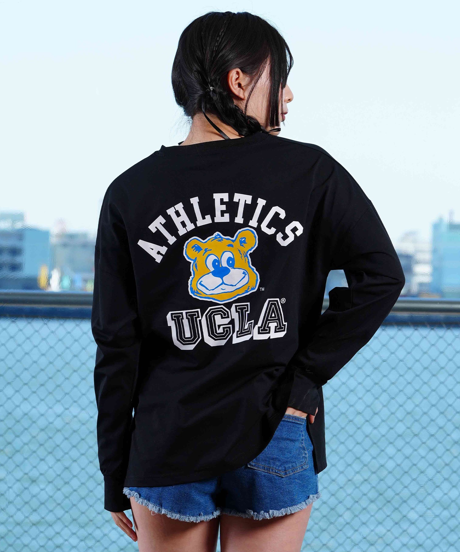 ANTIBAL アンティバル × UCLA レディース ラッシュガード Tシャツ 長袖 ロンT 水陸両用 ユーティリティ 243AN2LT026 ムラサキスポーツ限定(WHT-M)