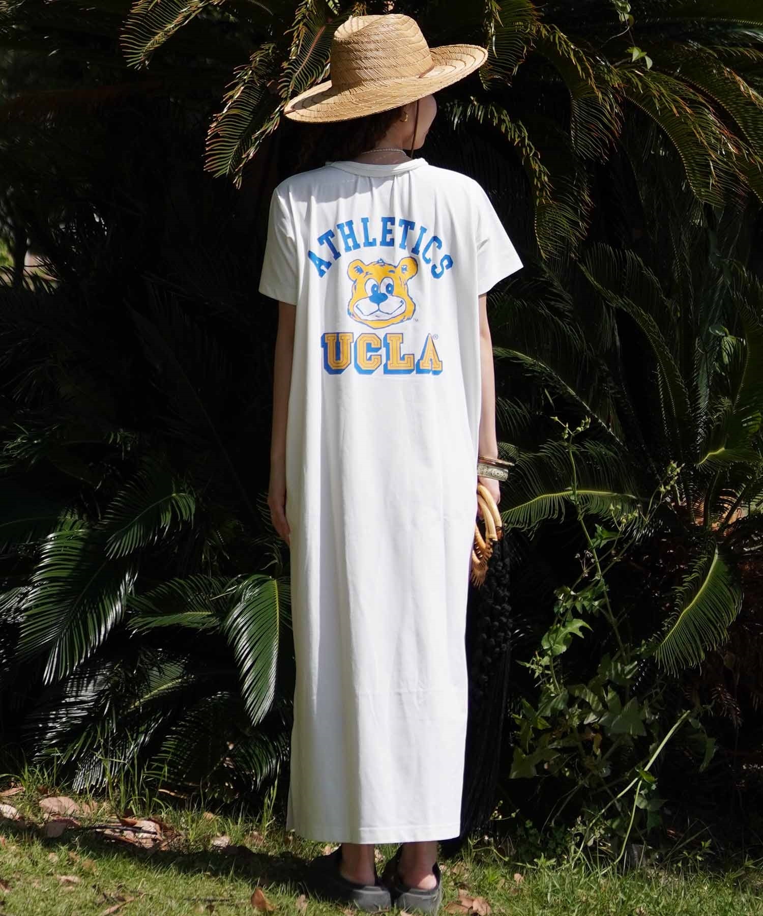 ANTIBAL アンティバル レディース ラッシュガード Tシャツ ワンピース UCLA 水陸両用 ムラサキスポーツ限定 243AN2OP031(WHT-FREE)