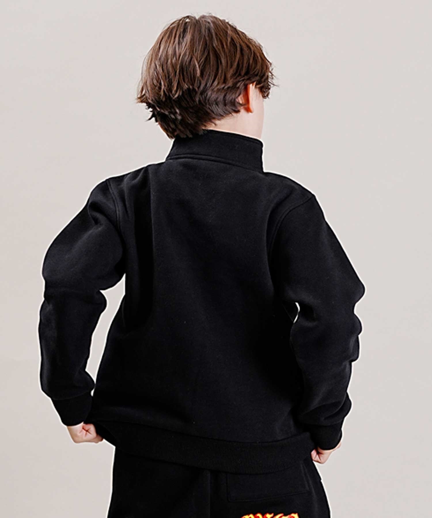 RVCA/ルーカ SCRIPT ZIP キッズ ジュニア トレーナー ハーフジップ スウェット BD046-156(ATH-130cm)