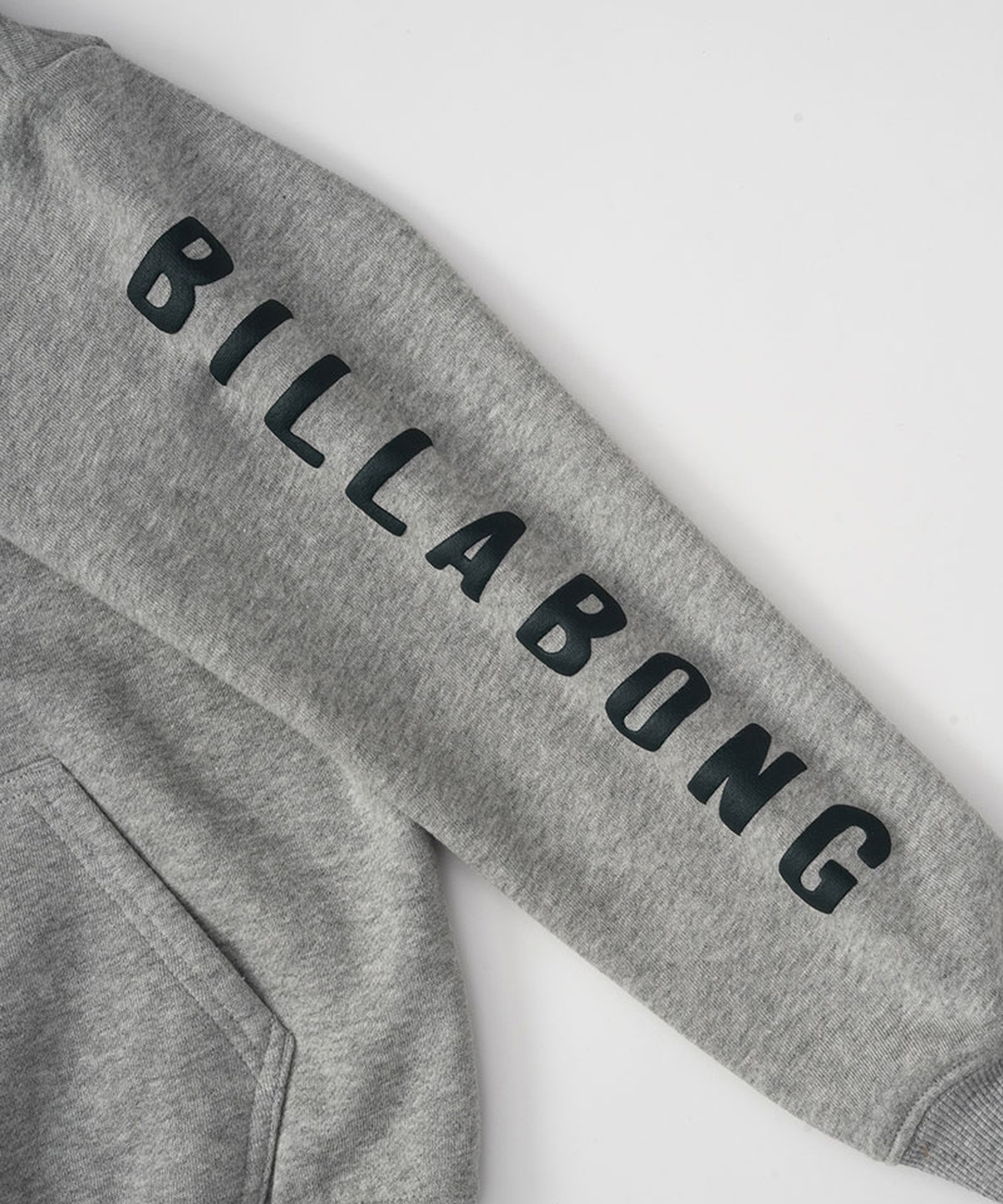 BILLABONG/ビラボン LOGO SET UP スウェットジャケット キッズ パーカー プルオーバー 裏起毛 親子コーデ セットアップ対応 BD016-004(GRH-130cm)
