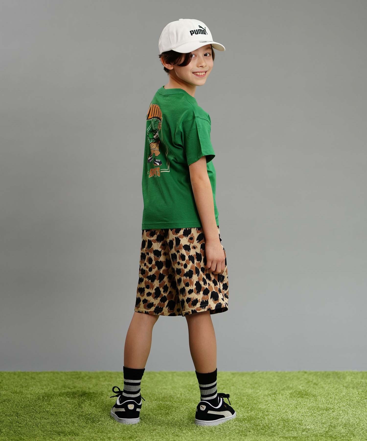 PUMA プーマ TEAM FOR THE FANBASE グラフィック キッズ 半袖 Tシャツ ボーイズ バックプリント 625134(86-128cm)