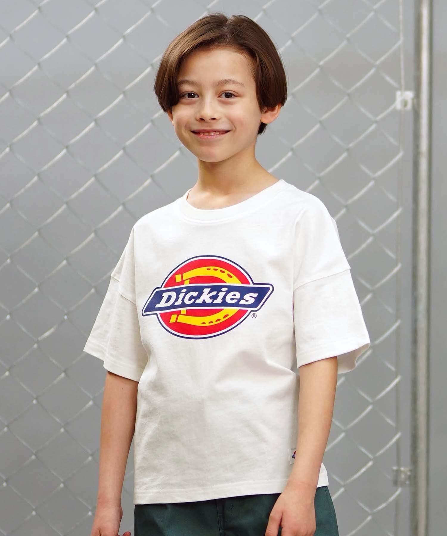 Dickies ディッキーズ キッズ 半袖 Tシャツ ロゴプリント 定番 80572500(01WH-130cm)