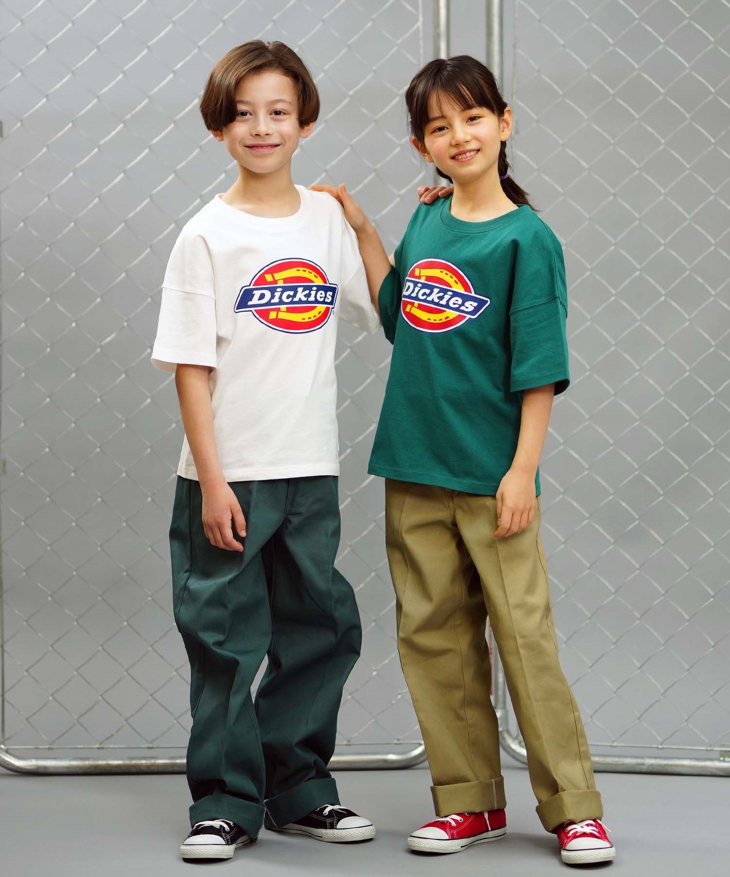 Dickies ディッキーズ キッズ 半袖 Tシャツ ロゴプリント 定番 80572500(80BK-130cm)