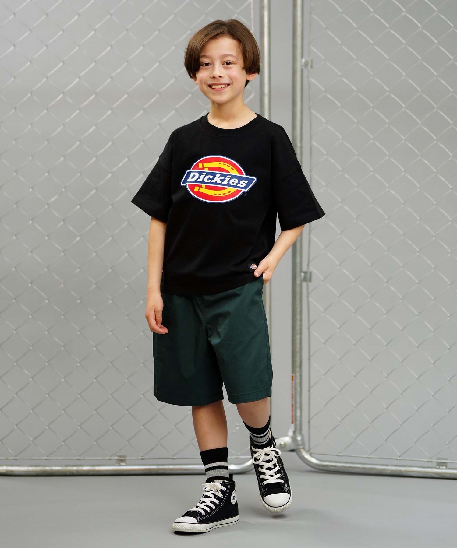 Dickies ディッキーズ キッズ 半袖 Tシャツ ロゴプリント 定番 80572500(30GR-130cm)