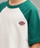 Dickies ディッキーズ キッズ 半袖 ラグラン Tシャツ ロゴ ワッペン 定番 80572600(80BK-130cm)