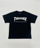 THRASHER スラッシャー キッズ Tシャツ 半袖 DESI THRASHER MAG LOGO T 24P472-42(BK-130cm)