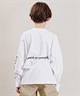 RVCA/ルーカ RVCA BALANCE LT キッズ ジュニア 長袖 Tシャツ ロンT 背中 腕 ロゴ BD046-064(WHT-130cm)