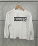 Hurley/ハーレー BOYS VORTEX BOX LOGO LONG SLEEB TEE キッズ 長袖Tシャツ BLS2332001(BLK-130cm)