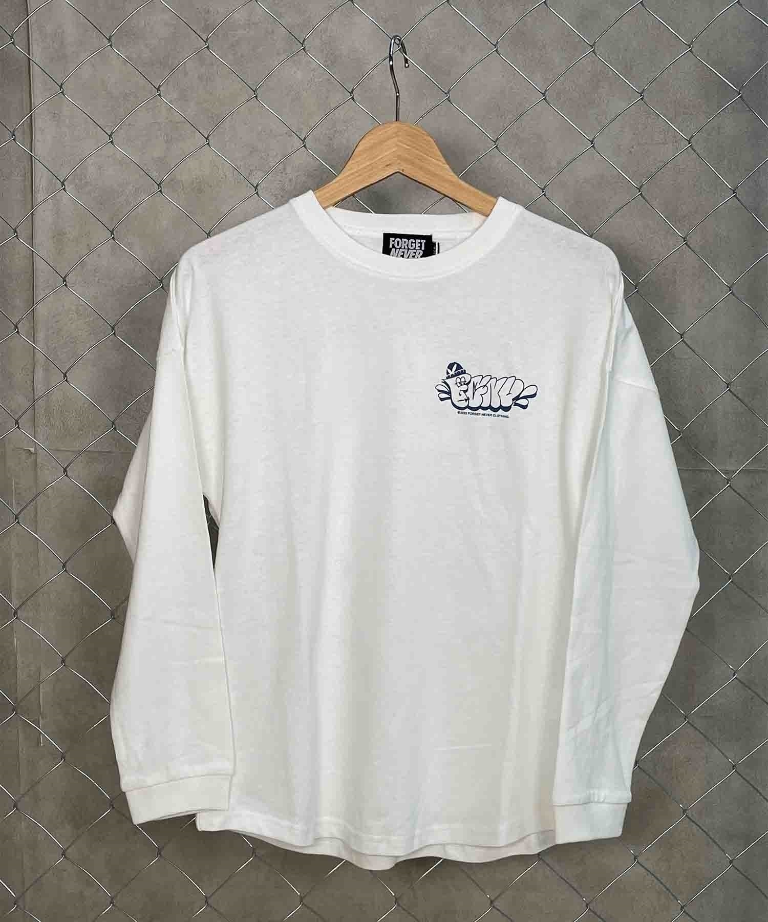 FORGET NEVER/フォーゲットネバー キッズ 長袖Tシャツ 234OO3LT119FN(WHT-130cm)