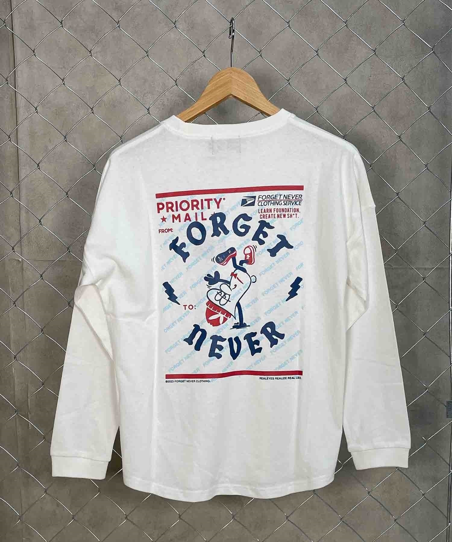 FORGET NEVER/フォーゲットネバー キッズ 長袖Tシャツ 234OO3LT119FN(WHT-130cm)