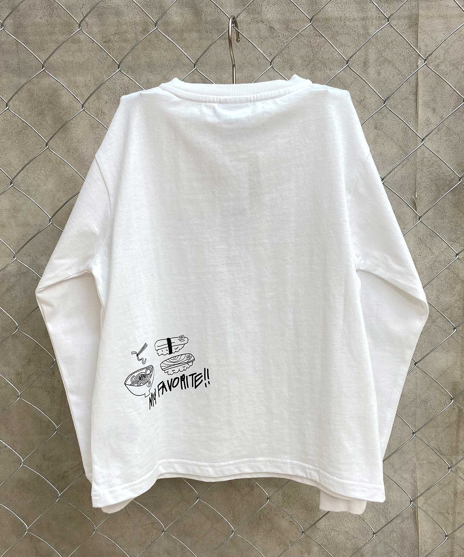 OP/オーピー キッズ ジュニア 長袖 Tシャツ ロンT DTEE 583073 RIY コラボレーション(BLK-100cm)